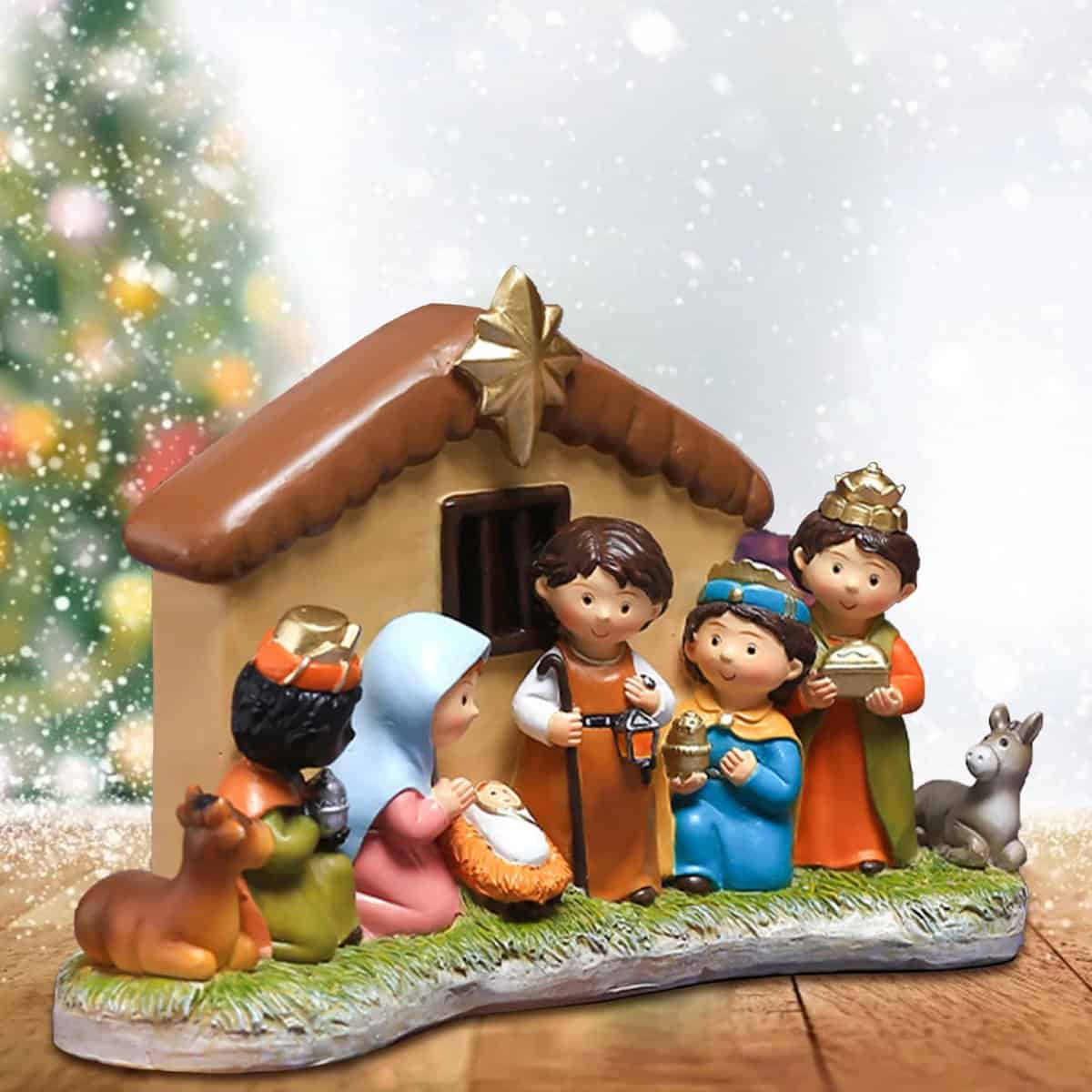 Crèche de Noël africaine