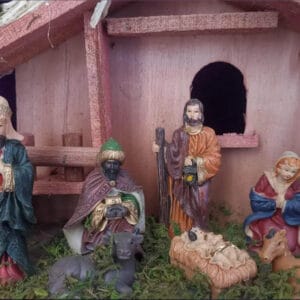 Crèche de Noël ancienne