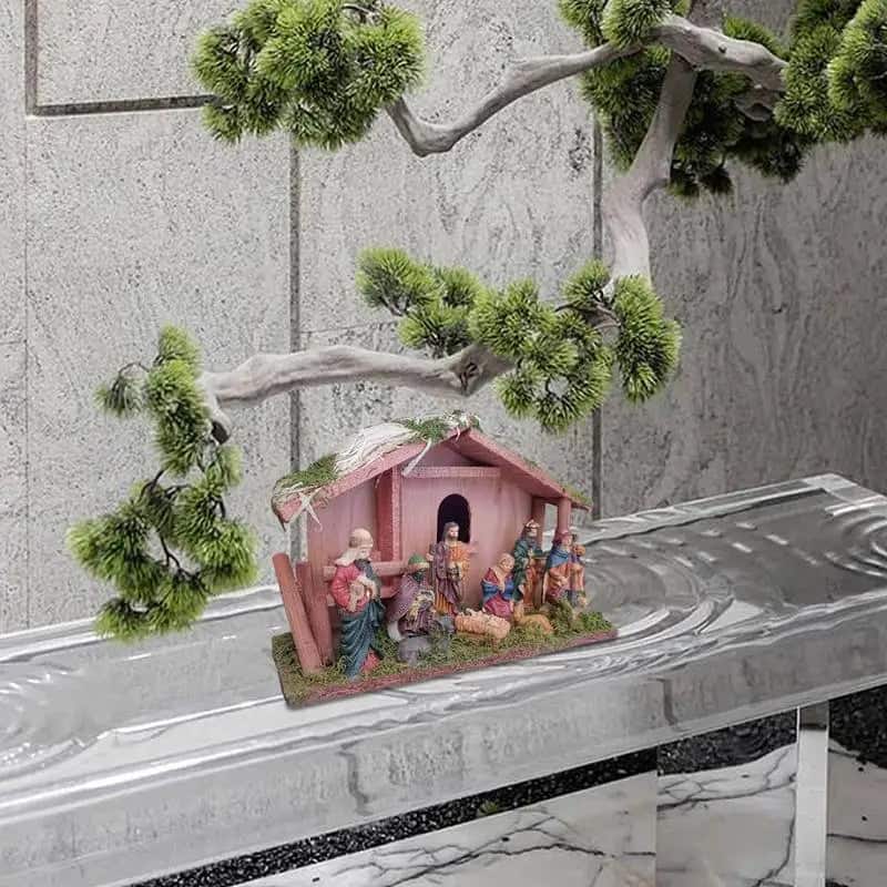 Crèche de Noël ancienne