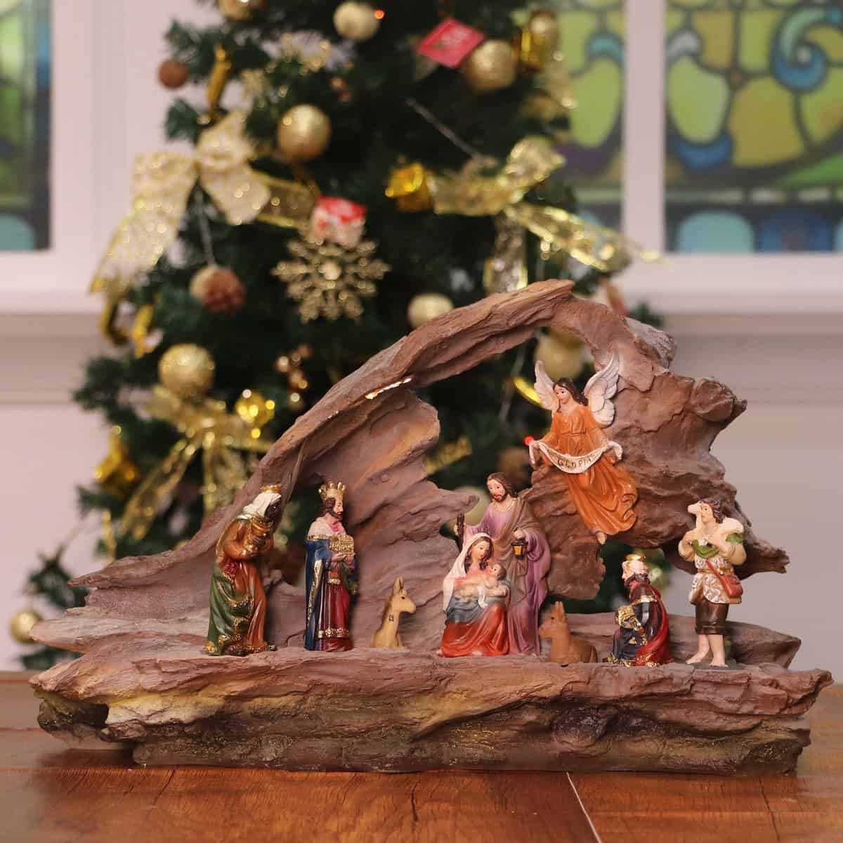 Crèche de Noël de luxe