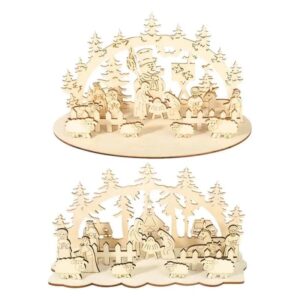 Crèche de Noël en bois