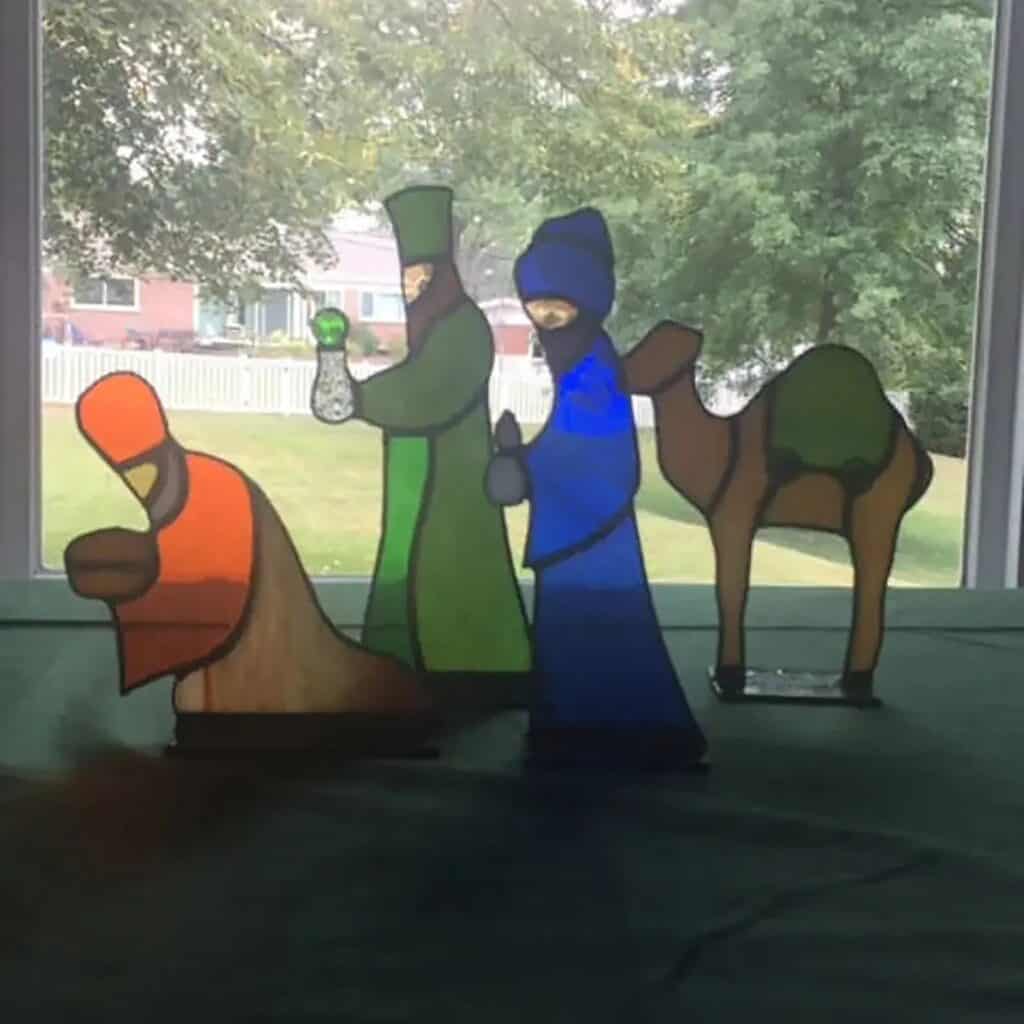 Crèche de Noël extérieur