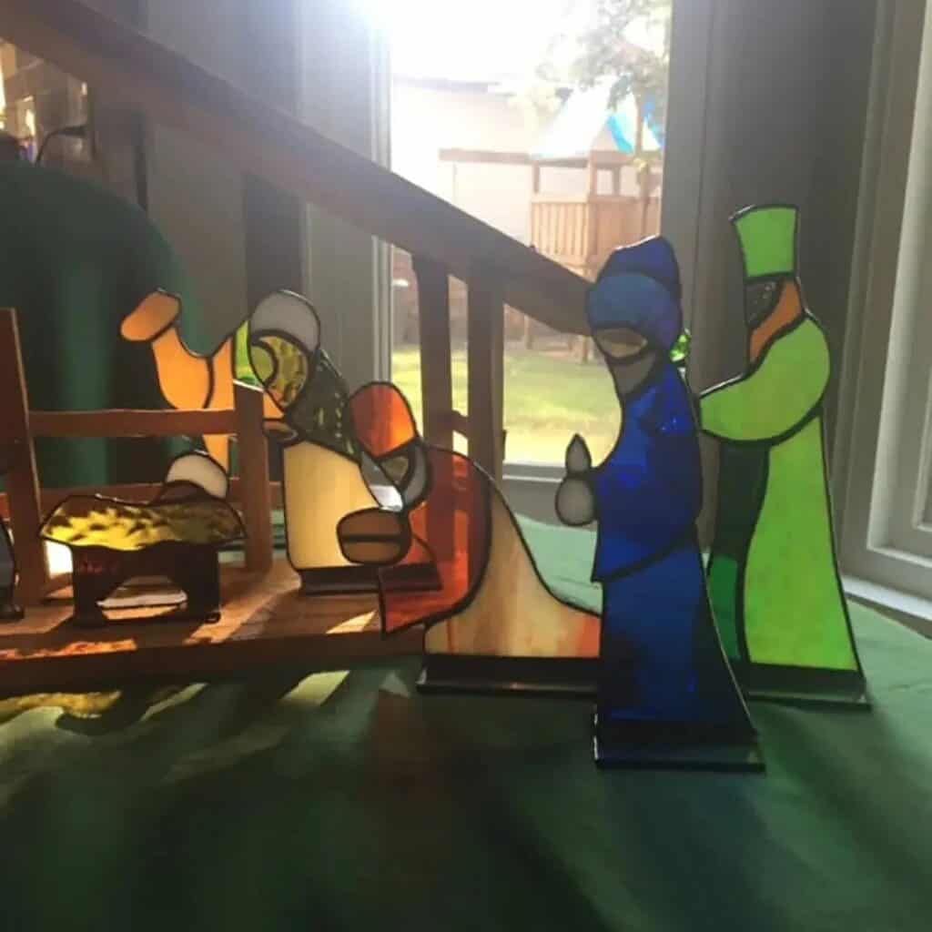 Crèche de Noël extérieur