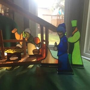 Crèche de Noël extérieur