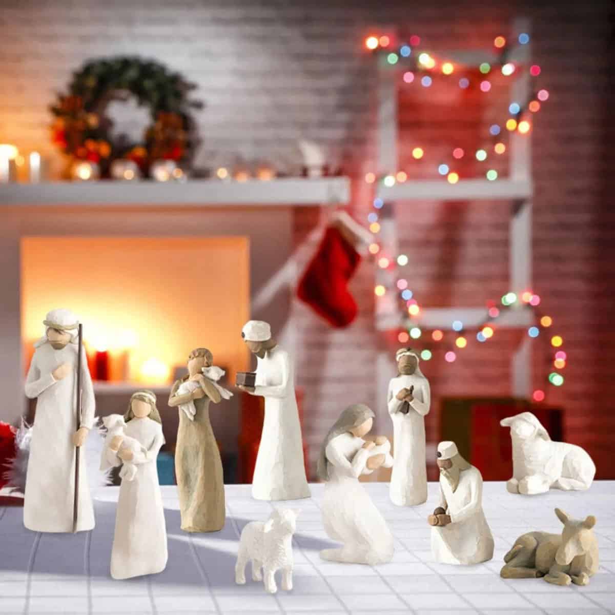 Crèche de Noël personnage