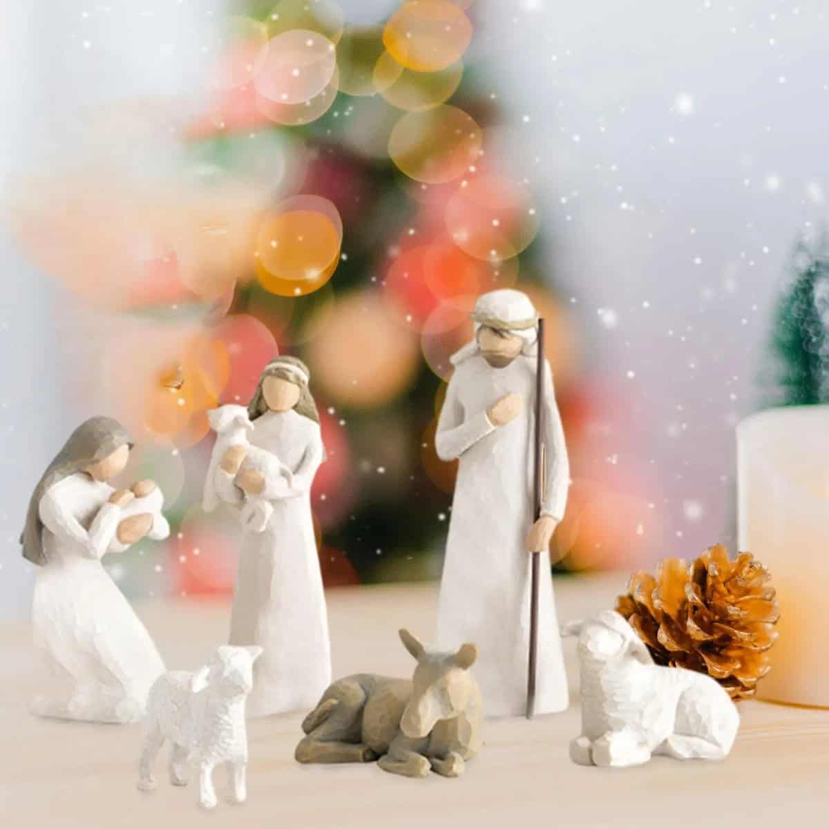 Crèche de Noël personnage