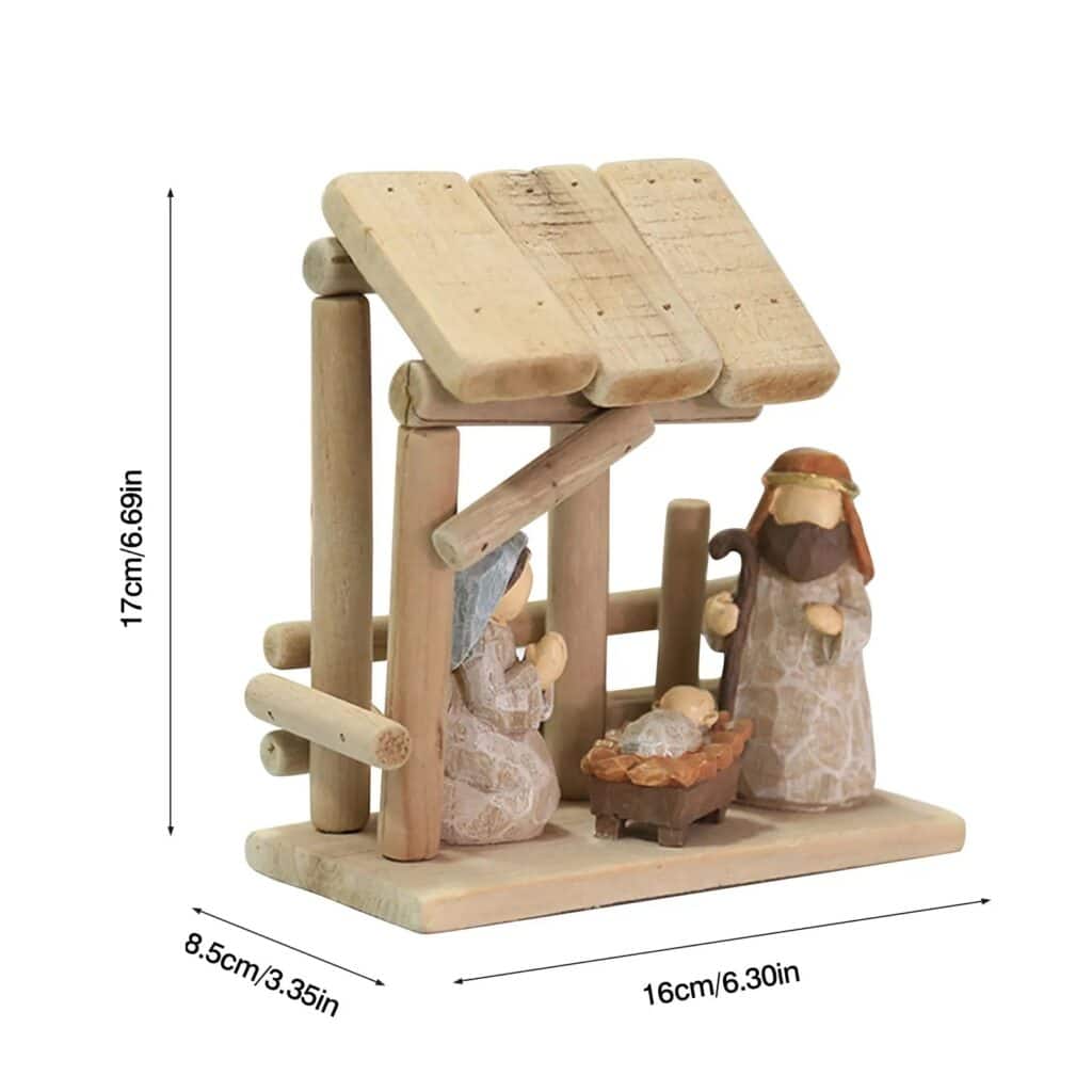 Crèche de Noël scandinave