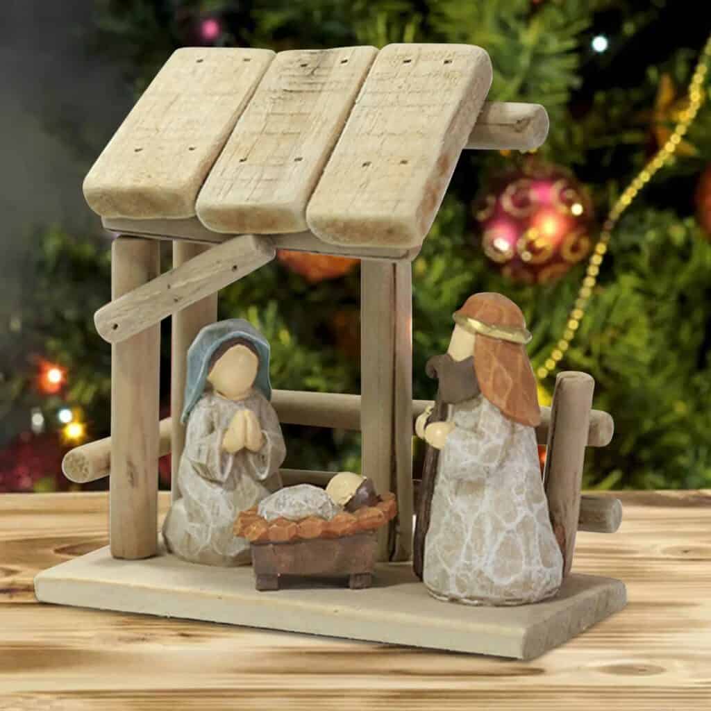 Crèche de Noël scandinave