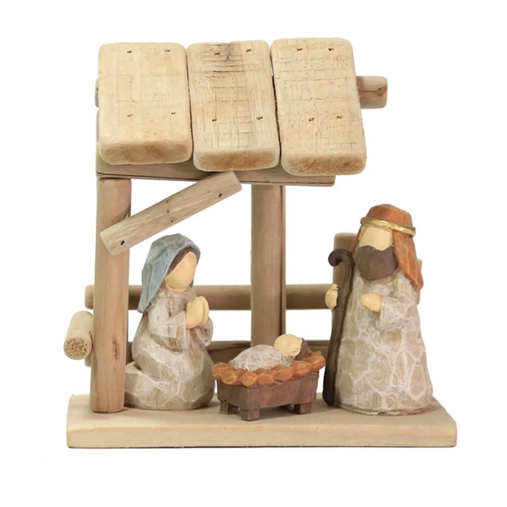 Crèche de Noël scandinave