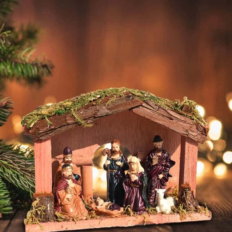 Crèche de Noël vintage