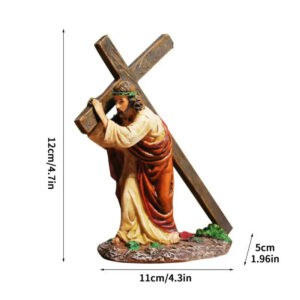 Jesus portement de croix statue