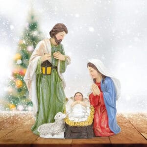 Sainte famille de nazareth statuette