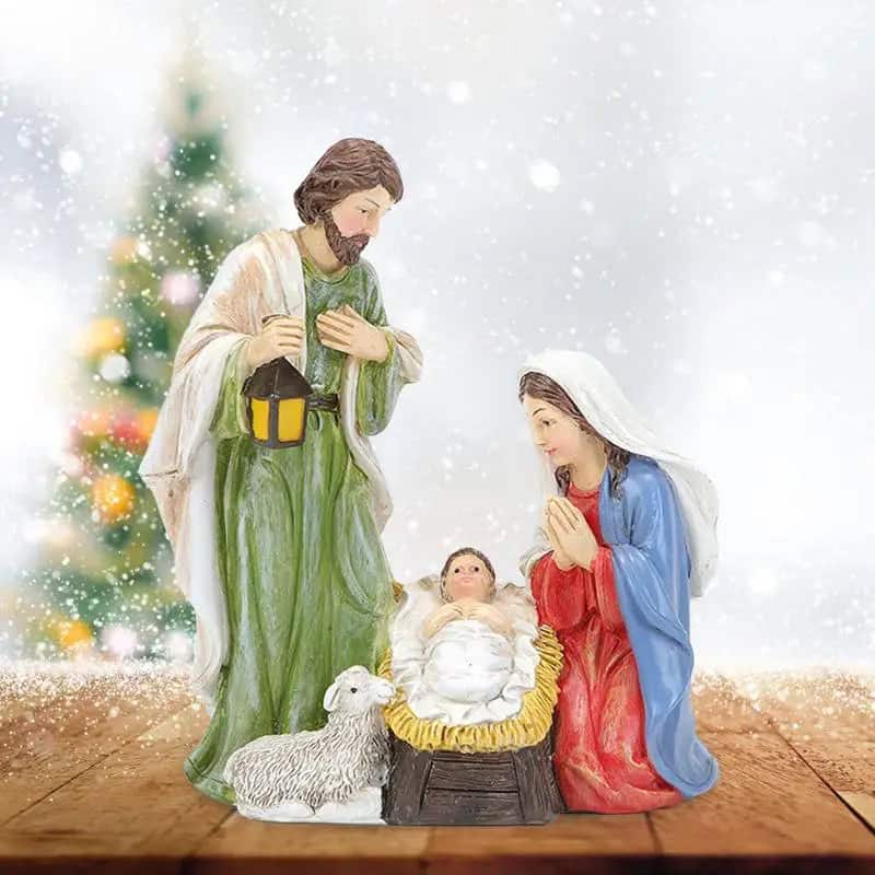 Sainte famille de nazareth statuette